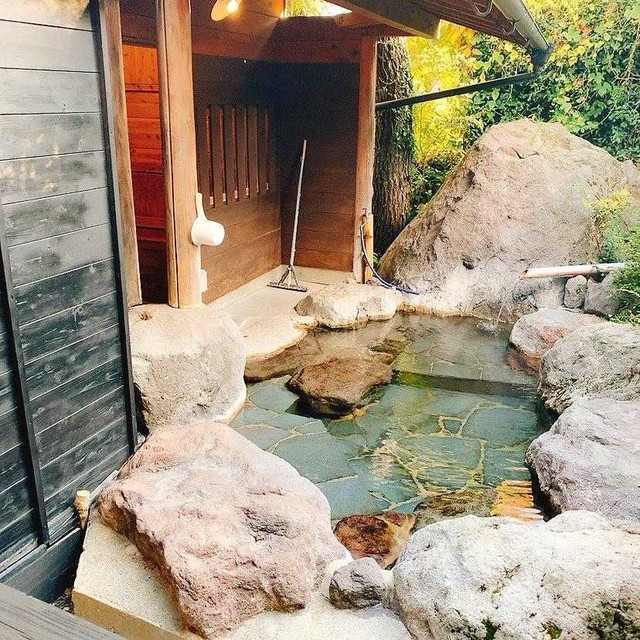 客室露天風呂一例①