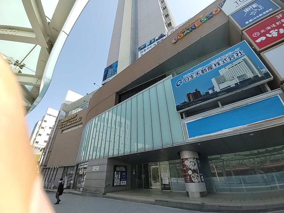 ホテルの入口。やや分かりにくい。