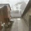 4月ですが雪が積もってました