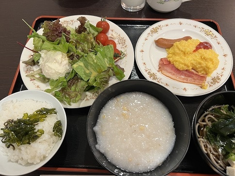 お粥が美味しかった