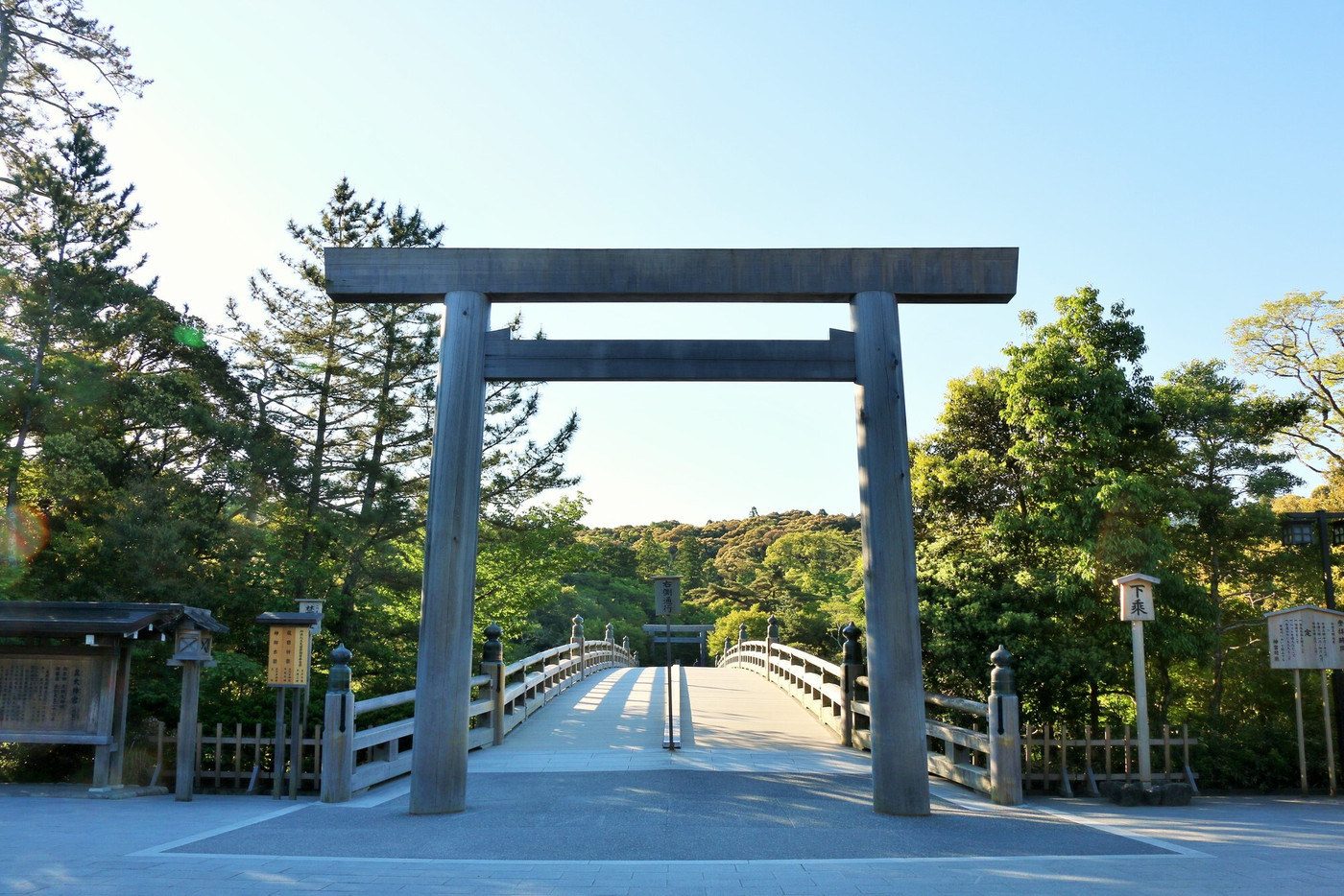 三重県　青空の伊勢神宮