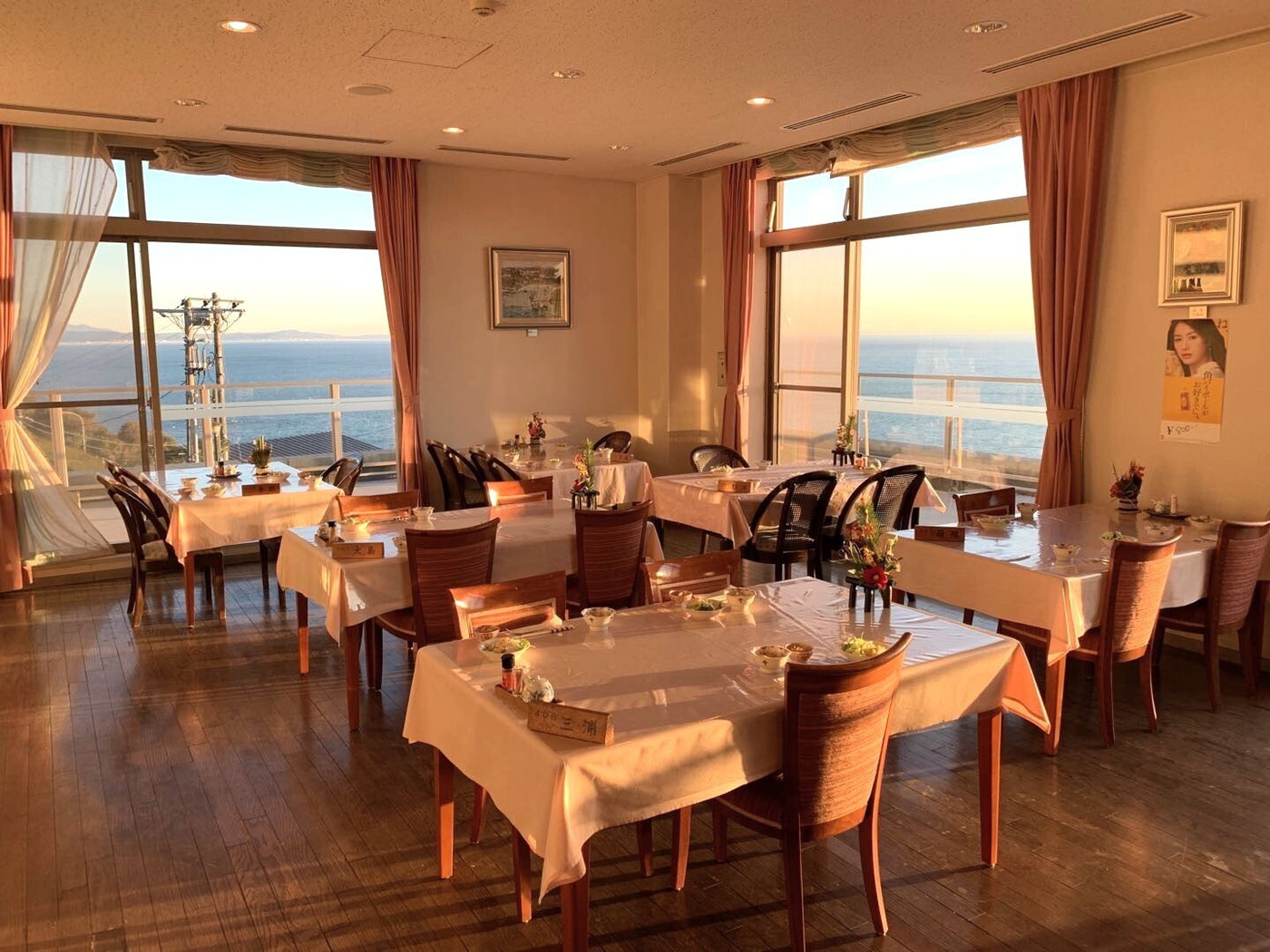 オーシャンビューのレストランも素敵♡ゆったりとした時が流れるお宿3976311