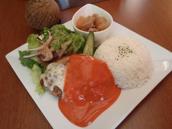 「cafe juju」料理 1002053 ハンバーグプレート