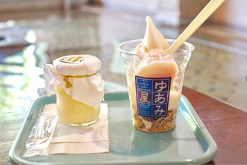 「ゆあみ屋」 料理 66326819 温玉ソフト 410円