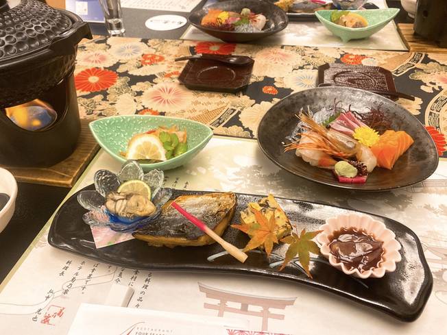 ホテル菊乃家 夕食一例 / 2