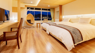 (新)(禁煙) [天誠リニューアル] 和モダンハリウッドツインベッドタイプ