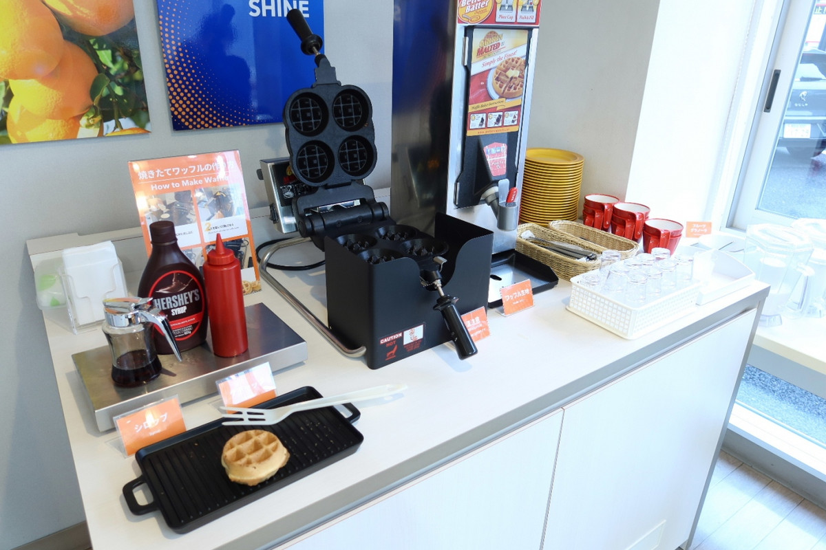 ワッフルメーカーがありました。