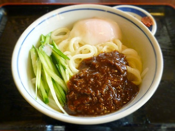 「子亀」料理 625305 肉みそうどん(冷) ￥570
