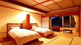 シモンズ製ツインベッド和室 [和室] [禁煙] [マウンテンビュー]