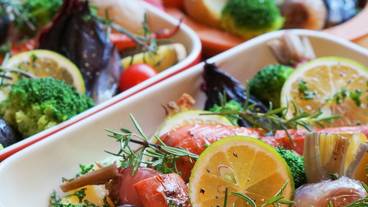 夕食　皮付き野菜のグリル / 7