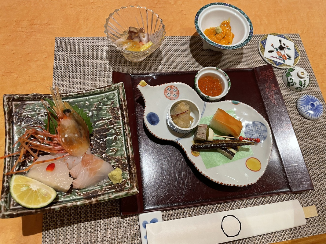 夕食 お造りが最高でした