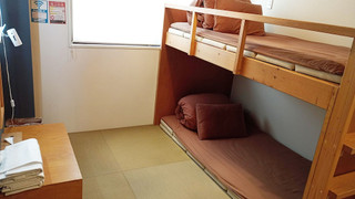 ツインルーム 共用バスルーム (チェックイン午後10時まで)