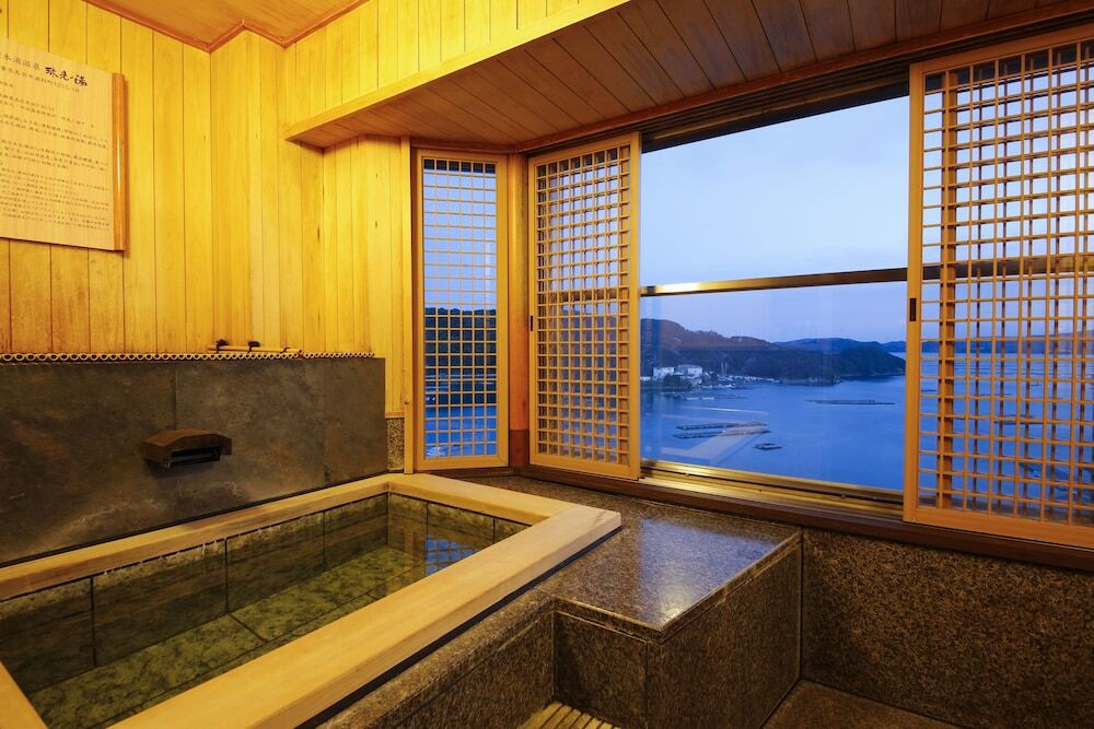 部屋の温泉から南鳥羽の海を一望！部屋食が基本なのも嬉しい♡3457345