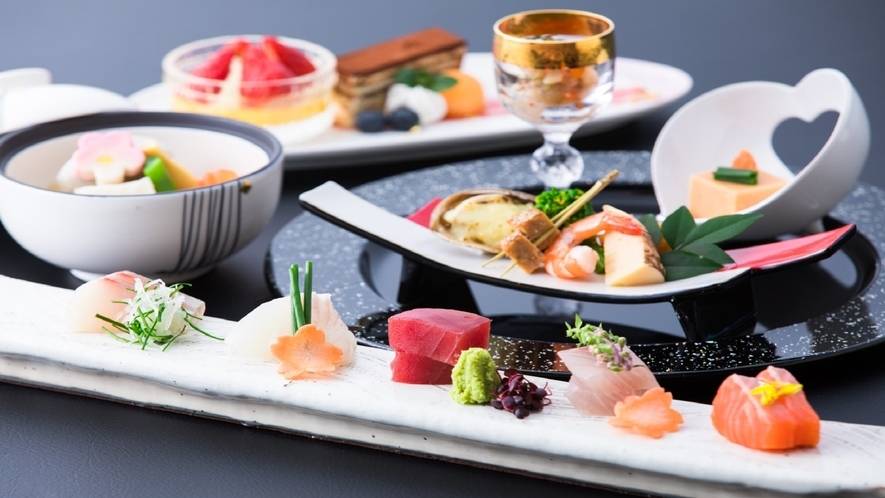 夕食 会席料理一例① / 1