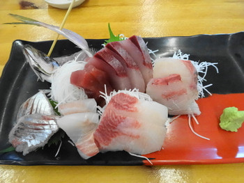 「ばんや」料理 730426 刺身６点盛り