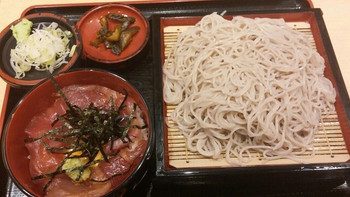 「大門五六八そば」料理 1072087 まぐろづけ丼セット￥８５０