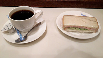 「ルビンズコーヒー」 料理 47600644 ﾊﾑｻﾝﾄﾞとﾌﾞﾚﾝﾄﾞｺｰﾋｰ