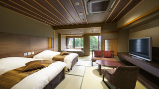 細流亭 和風ツインルーム 富士山側 [山梨ワインラウンジ利用可能]