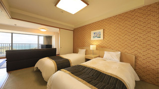 [禁煙] ツインルーム (ベッド2台)/ オーシャンビュー