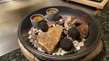 鉄板焼き 石ずえ・食事② / 4