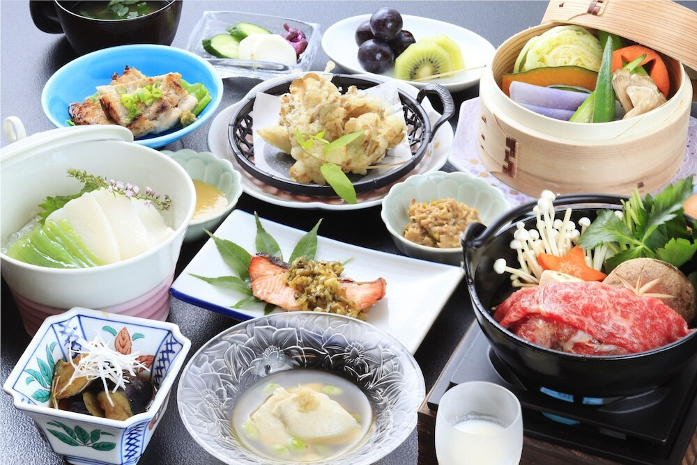 夕食 里山田舎料理一例