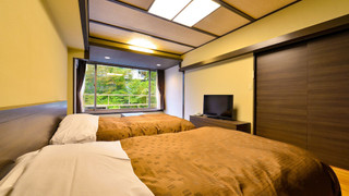 [禁煙] スーペリア和洋室ツイン 内風呂なし(湯仙峡)