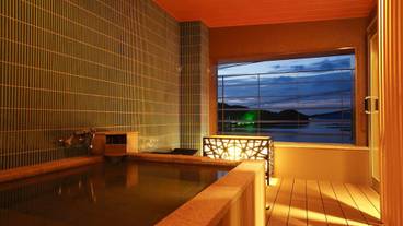 「別邸水の星」2階温泉露天風呂付特別室バリアフリー　露天風呂 / 6