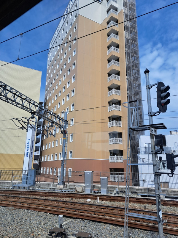 山陽電鉄姫路駅のホームから