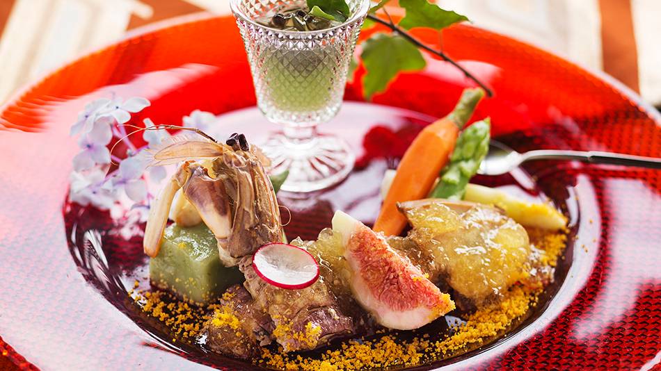 夕食／創作会席料理一例② / 2