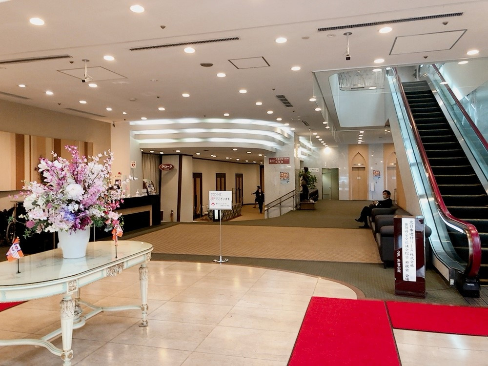 フロントの花がとってもきれいでした。