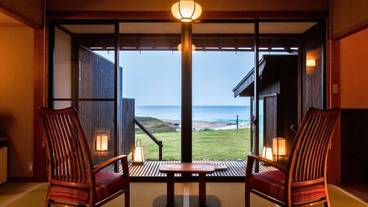 温泉露天風呂付客室① / 1