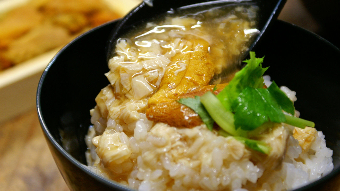 体に優しい和朝食♪ウニと湯葉たっぷりの餡かけがたまらない♡3531942