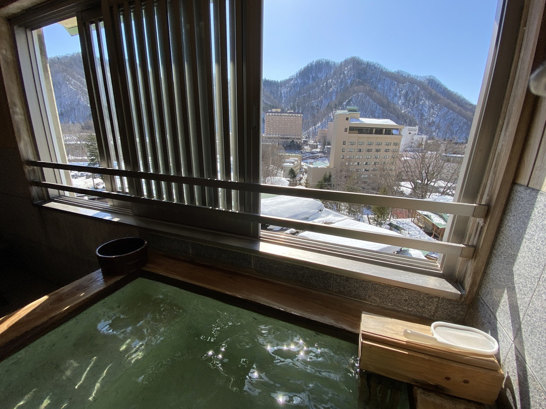 客室展望風呂から