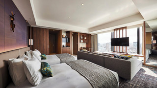 エグゼクティブフロア コーナーデラックス ツインルーム (エグゼクティブラウンジアクセス付) 60平方メートル 禁煙