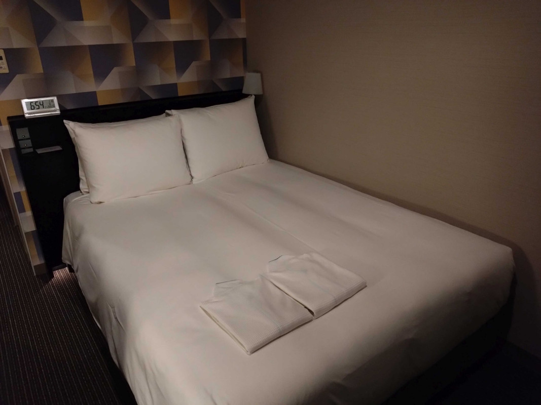 寝心地の良いダブルのベッド