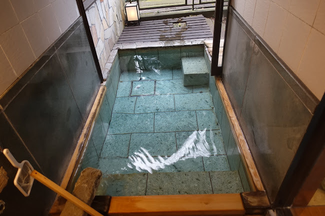客室露天風呂の一例(1)