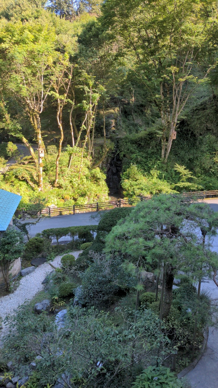 和室からの眺望。玄関に面しており人通りが多い