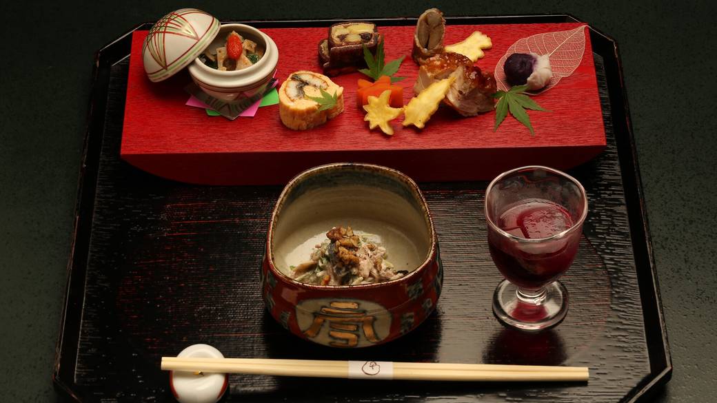 里山懐石の一品例 / 1