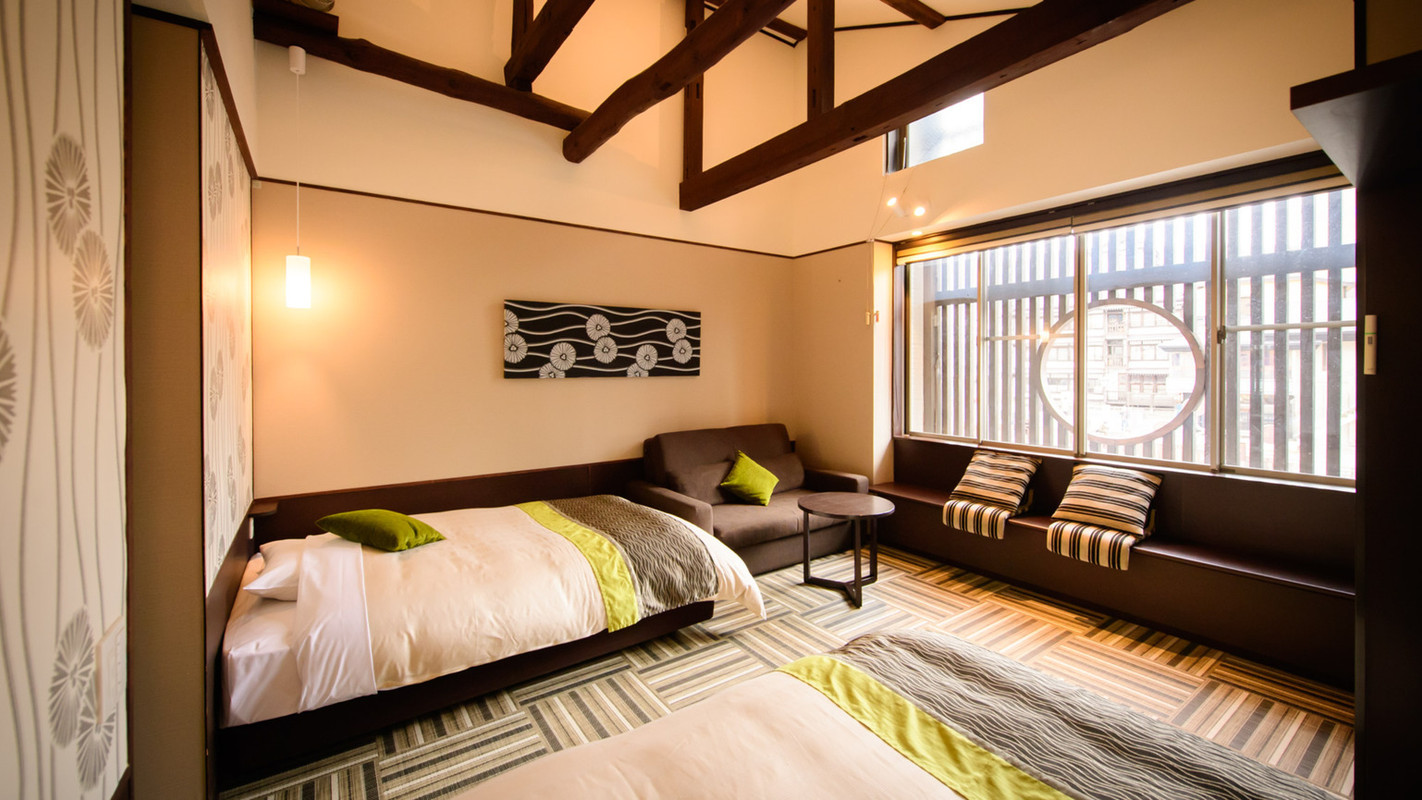 湯畑ビュー客室 和モダンツイン