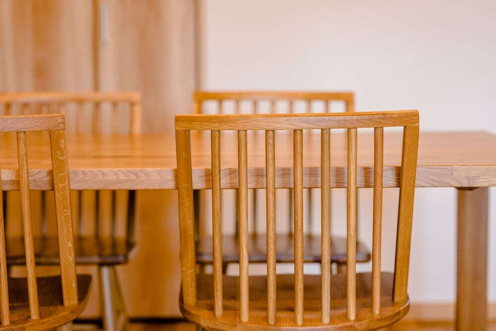 客室内のダイニングエリア