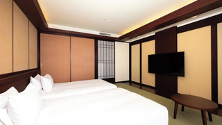 クラシックジャパニーズルーム　シングルベッド2台