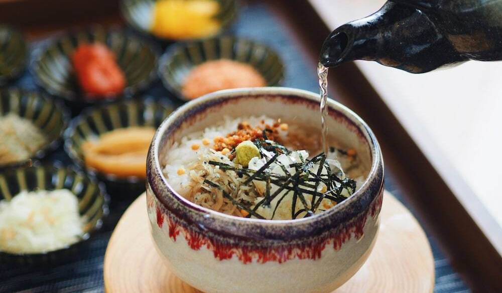 お茶漬けバイキングで
1日を締めくくる / 1