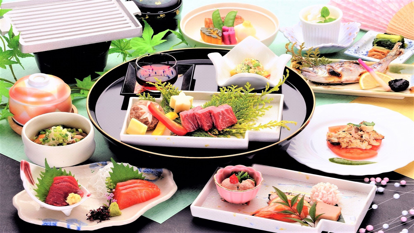 信州郷土会席料理一例