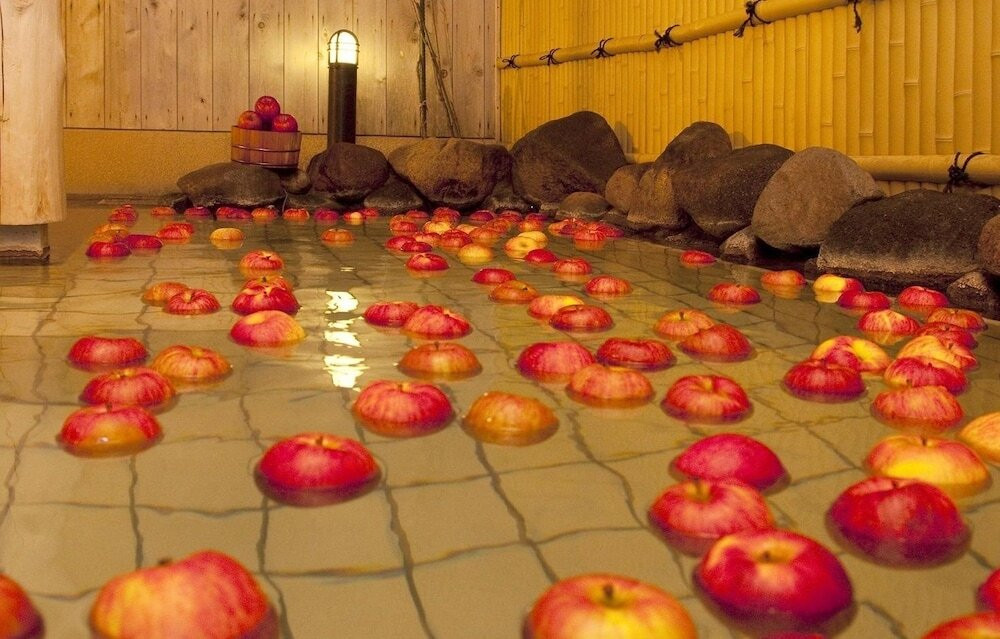 話題性抜群の「りんご露天風呂」ですっきりツヤツヤお肌に♡4087210