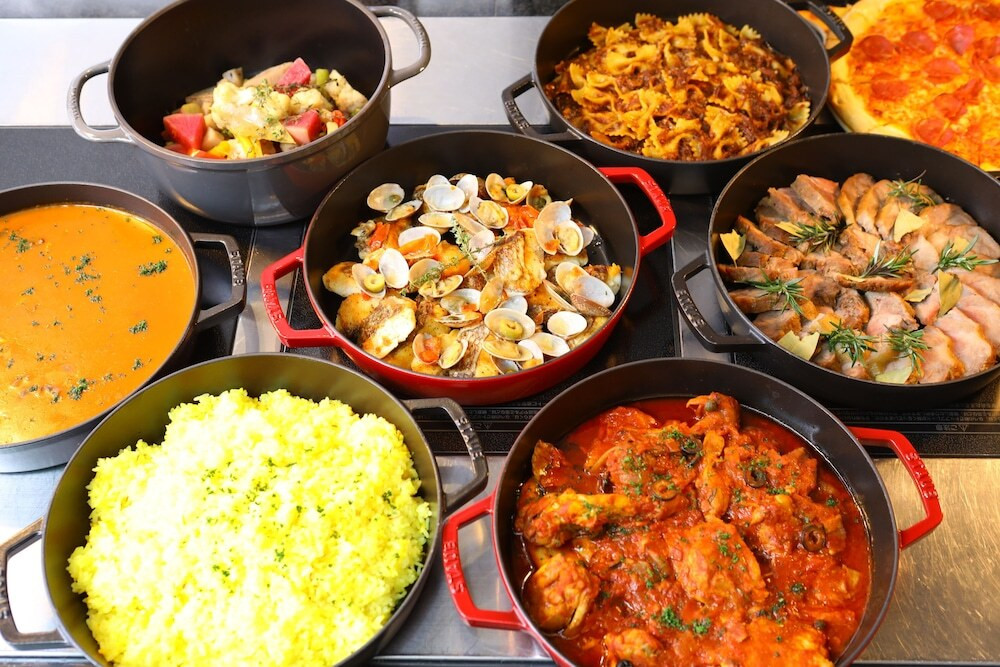 朝食ビュッフェ