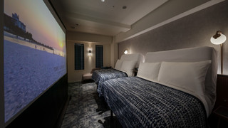 スーペリアツインルーム（プロジェクター付きシアタールーム）