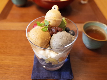 「鈴懸 本店」 料理 62715002 すずのパフェ(970円)