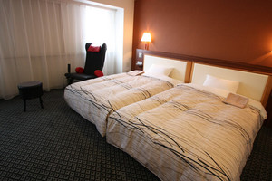 マッサージチェア付きの客室も