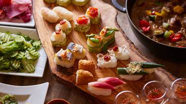 野菜や肉の変わり種もある寿司 / 3