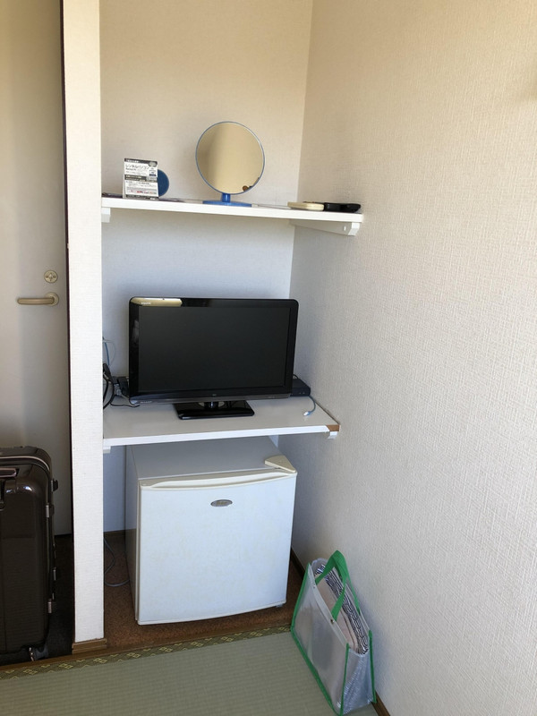 連泊の場合は荷物は基本的にかばんの中で管理です。